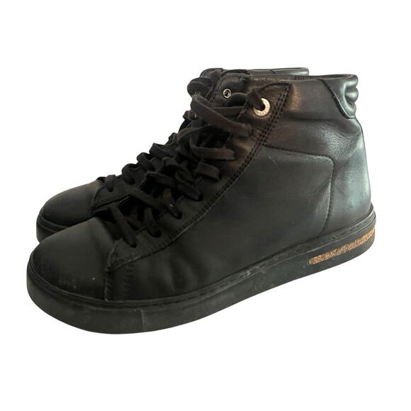 Birkenstock Bend Mid Sneaker Boot •38/W7 M5• Black Natural Leather Lace Up $185 - Picture 10 of 15